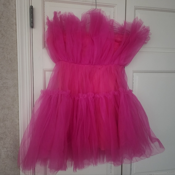 MARBLE Bold Pink Apparel Dress - Picture 3 of 7